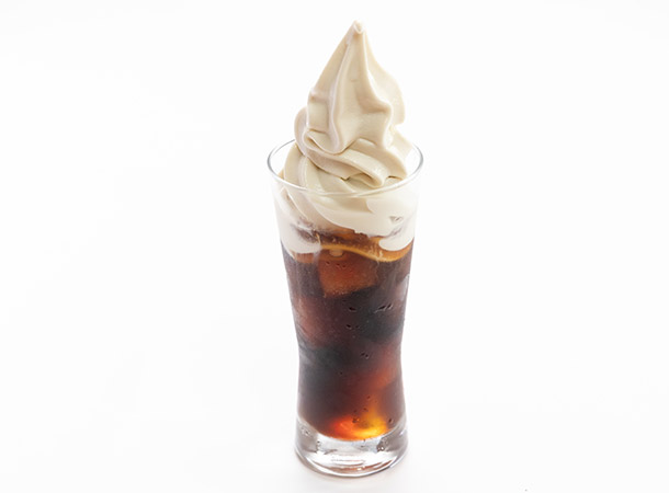 コーヒー豆乳フロート
